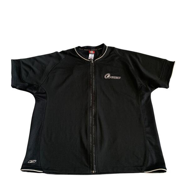 Reebok Mens 2XL Iverson Limited Edition Full Zip Y2K Short Sleeve Shirt Jacket - Picture 15 of 16